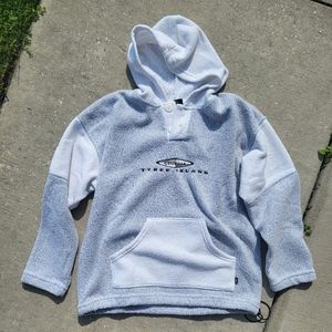 Exist Vintage Embroidered Tybee Island, Georgia Hoodie - Size M - Gray & White 